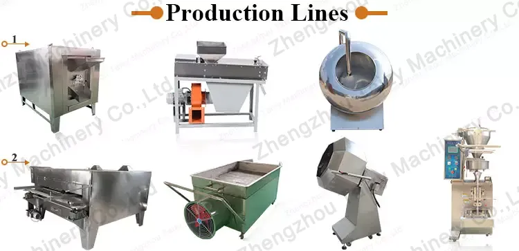 coated peanuts making machine