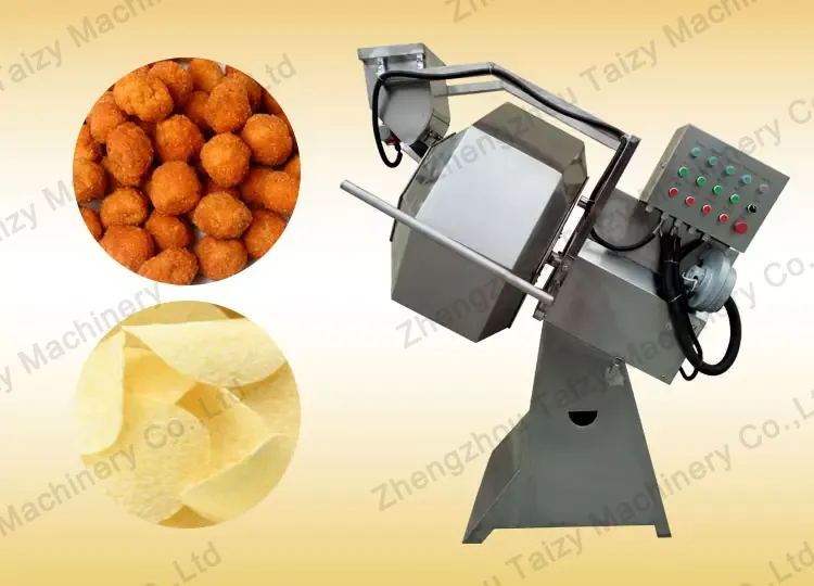 coated peanuts seasoning machine