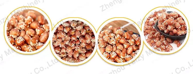 different kinds of coated peanut