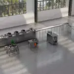 Erdnuss-Krokant-Produktionslinie