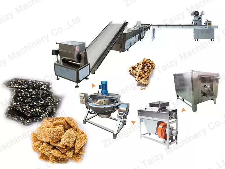 Cheapest Factory Automatic Cereal Energy Nut Bar Maker Sesame Seed Brittle  Making Machine Peanut Candy Protein Bar Production Line factory and  suppliers