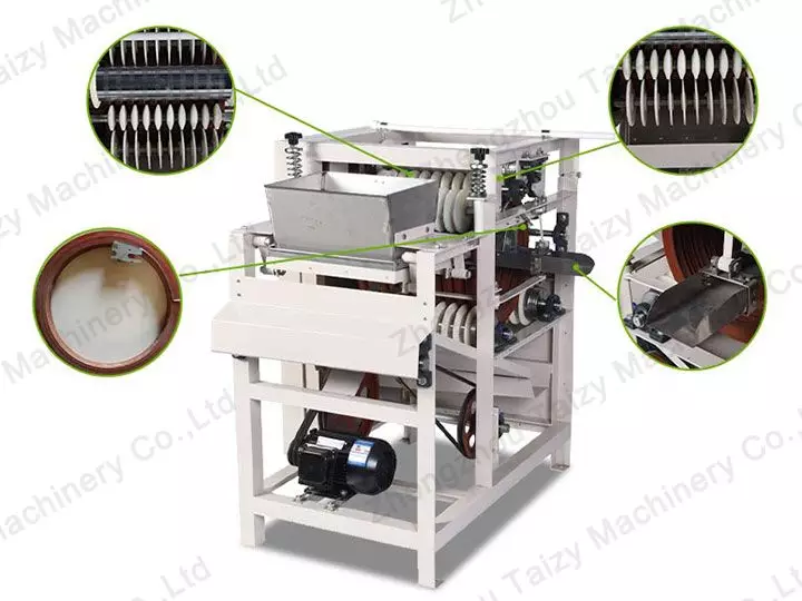 structure details of peanut peeler machine