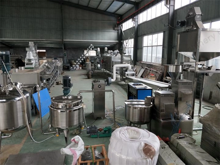 Peanut butter production line from a customer in the Philippines