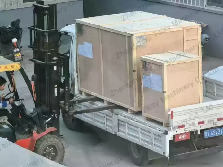 Peanut And Nut Deep Frying Machine Shipped To The Uk 4 Fryer Machine Loading Site