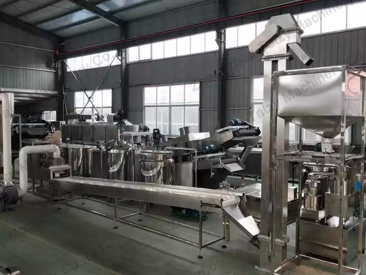 100Kg/H Small-Scale Semi-Automatic Peanut Butter Processing Line 3 Nut Butter Factory Line