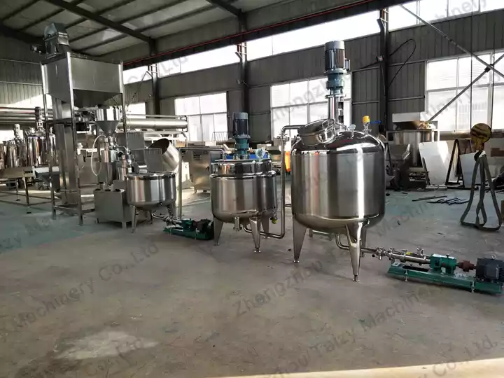 100Kg/H Small-Scale Semi-Automatic Peanut Butter Processing Line 2 Semi Automatic Peanut Butter Processing Line