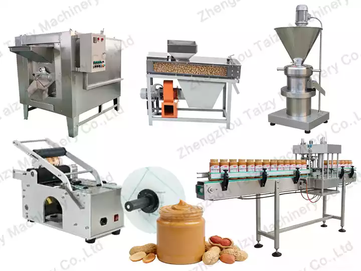 100Kg/h Small-Scale Semi-Automatic Peanut Butter Processing Line