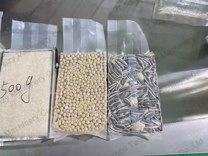 nuts in vacuum packaging