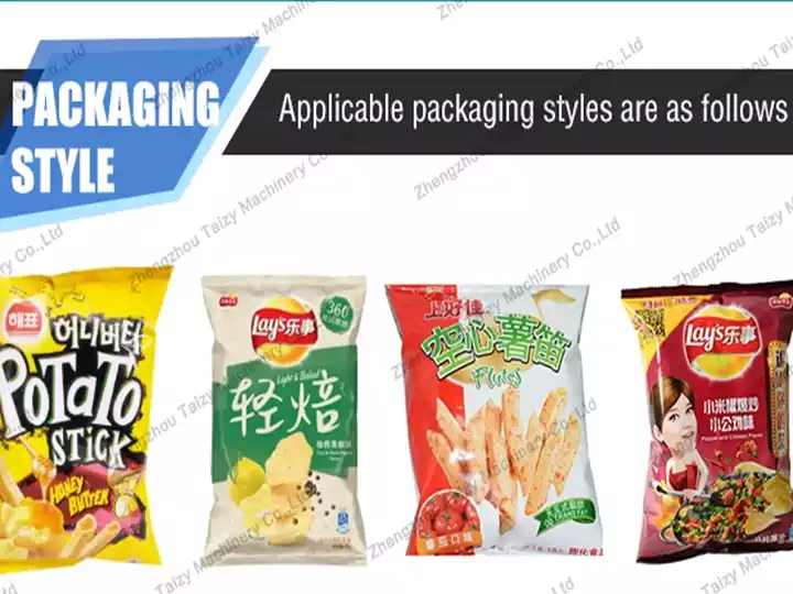 weigh filling machine finished production