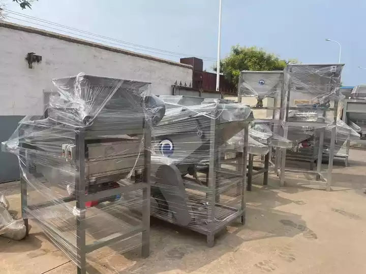 Ligne de traitement des amandes expédiée en Russie