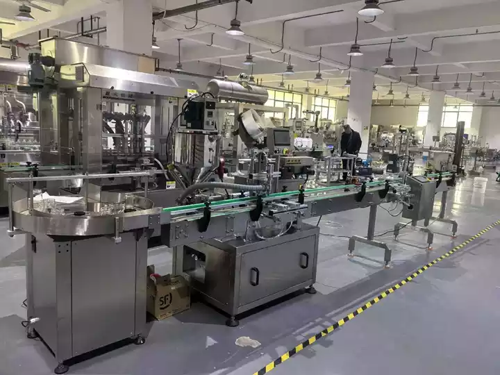 Ligne de remplissage de beurre de noix