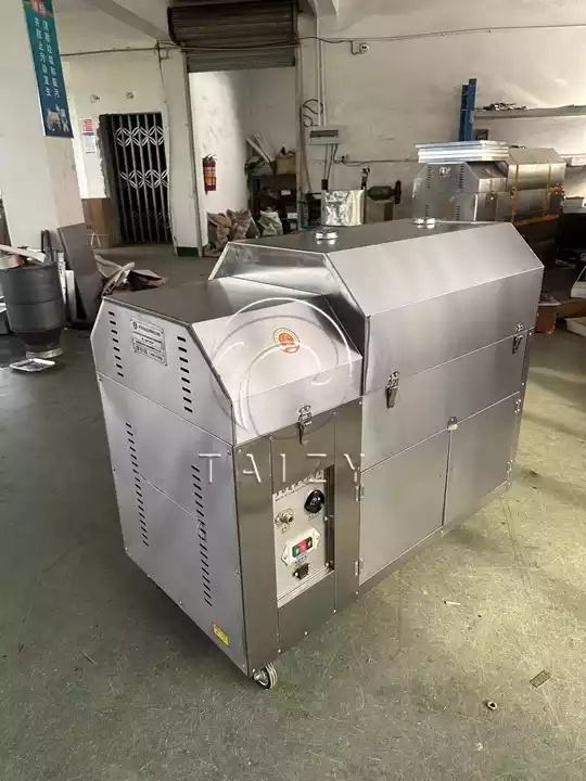 Gas Heating Nut Roaster Exported To Saudi Arabia For Corn Roasting 1 Commercial Nut Roasting Machine