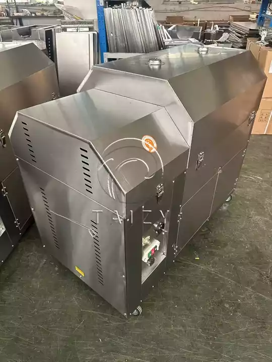 Gas Heating Nut Roaster Exported To Saudi Arabia For Corn Roasting 2 Continuous Nut Roaster Machine