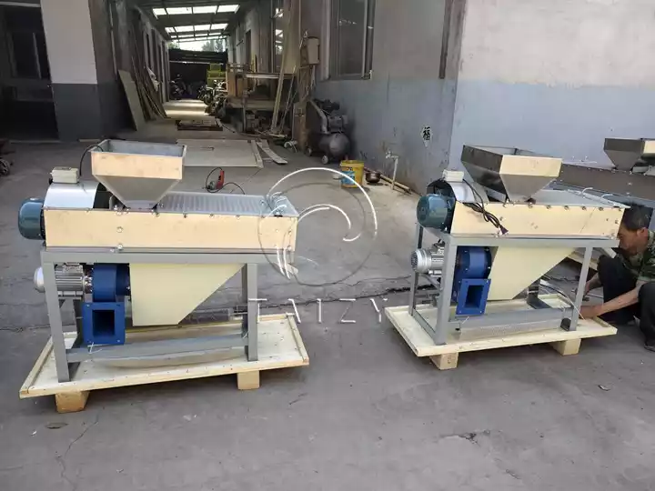 Complete Peanut Butter Making Line Exported To Ghana 1 Dry Type Peanut Peeling Machine