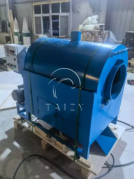 Complete Peanut Butter Making Line Exported To Ghana 4 Nut Roasting Machine