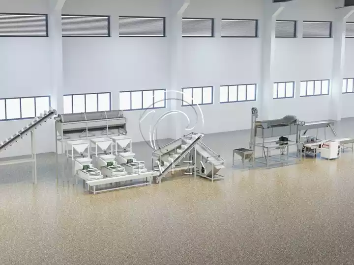 Almond Shelling Processing Line | 2–3 T/H Hazelnut Badam Cracking Unit 3 Almond Shelling Screening And Peeling Line