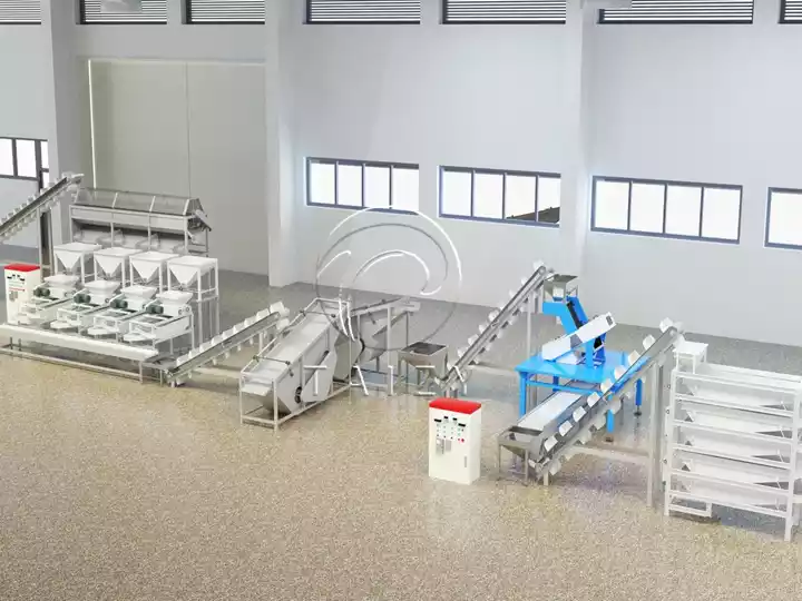 Almond Shelling Processing Line | 2–3 T/H Hazelnut Badam Cracking Unit 4 Almond Shell And Kernel Separator Line