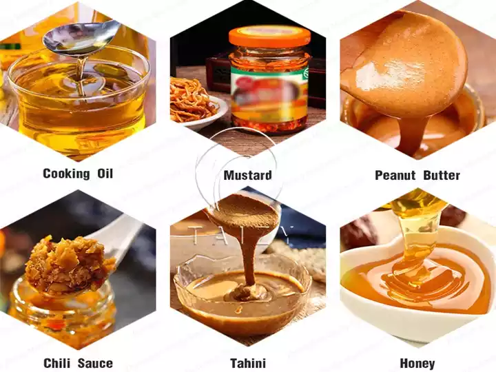 Automatic Sauce Filling Production Line | Sesame Paste &Amp; Peanut Butter Bottling Line 1 Applicable Materials For The Sauce Filling Production Line