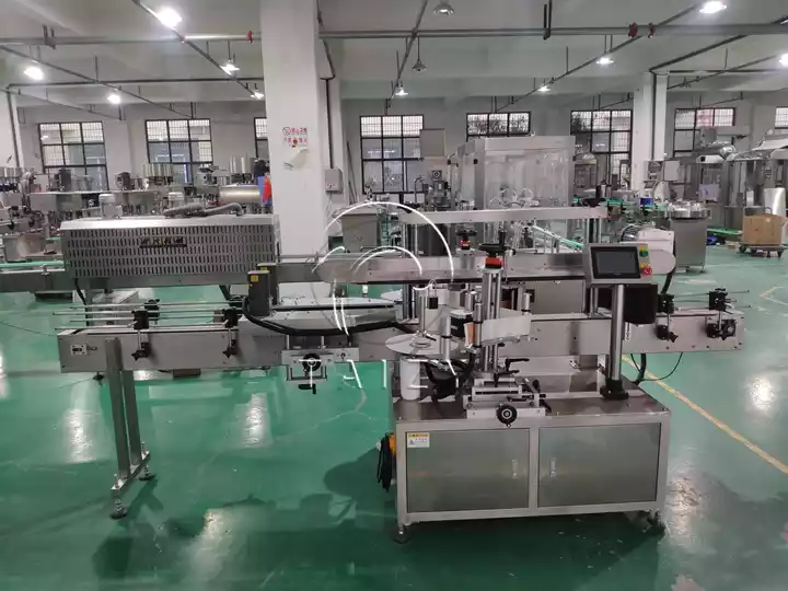 Automatic Sauce Filling Production Line | Sesame Paste &Amp; Peanut Butter Bottling Line 10 Automatic Round Bottle Labeling Machine