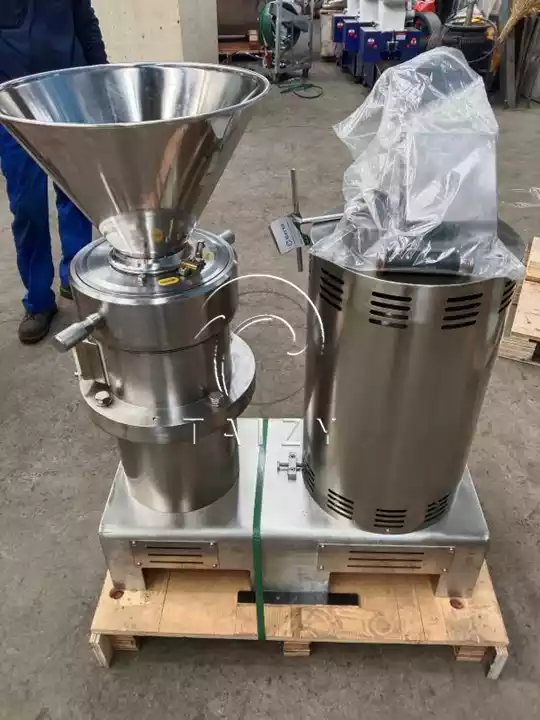 Cocoa Bean Colloid Mill &Amp; Hydraulic Oil Press Shipped To Drc 1 Cocoa Bean Colloid Mill