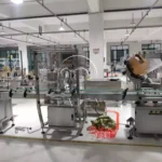 paste filling capping labeling line