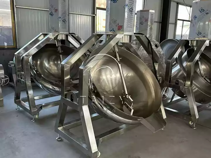 Planetary Mixing Jacketed Kettle | Automatic Sauce Frying Cooking Pot 5 Semi-Automatic Planetary Wok